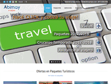 Tablet Screenshot of abimayviajes.com